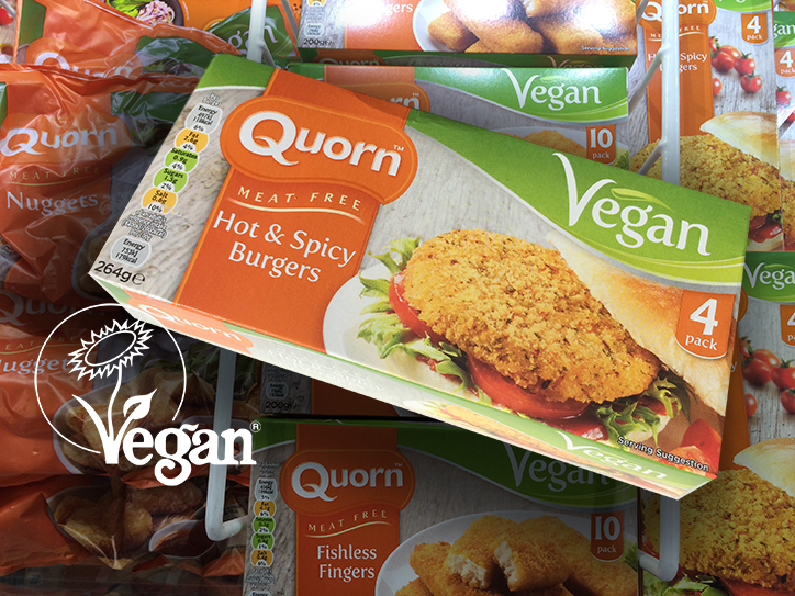 Quorn products registered with the Vegan Trademark The Vegan Society